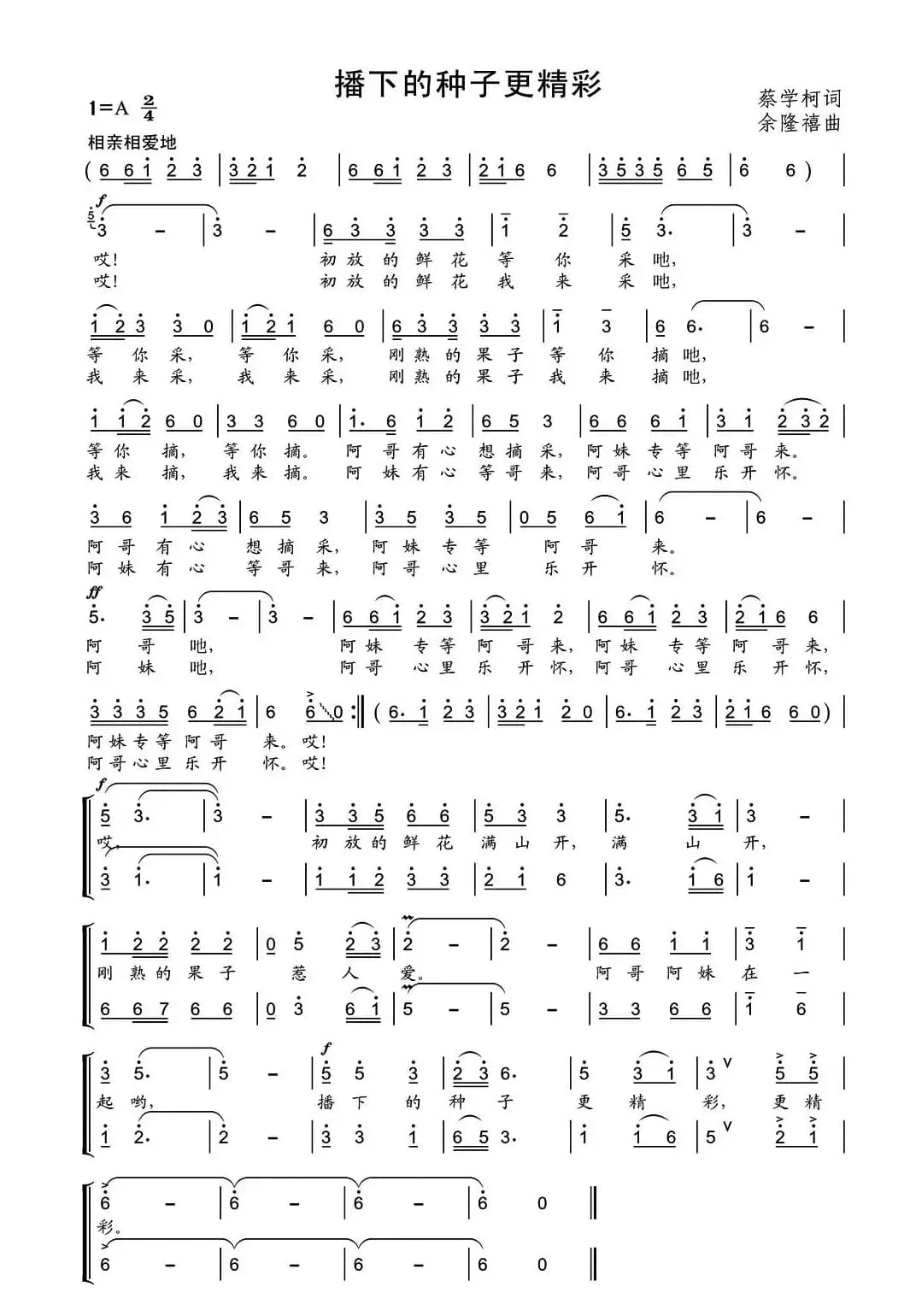 播下的种子更精彩