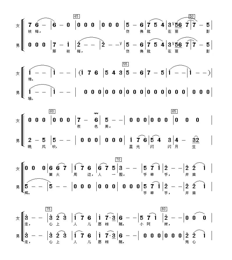 夜色（英俊小生词 渚沙曲）
