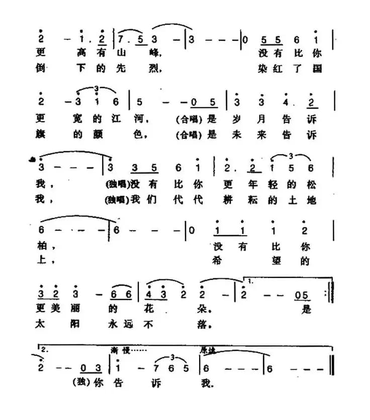 告诉我（电视专题片《国魂》主题歌）