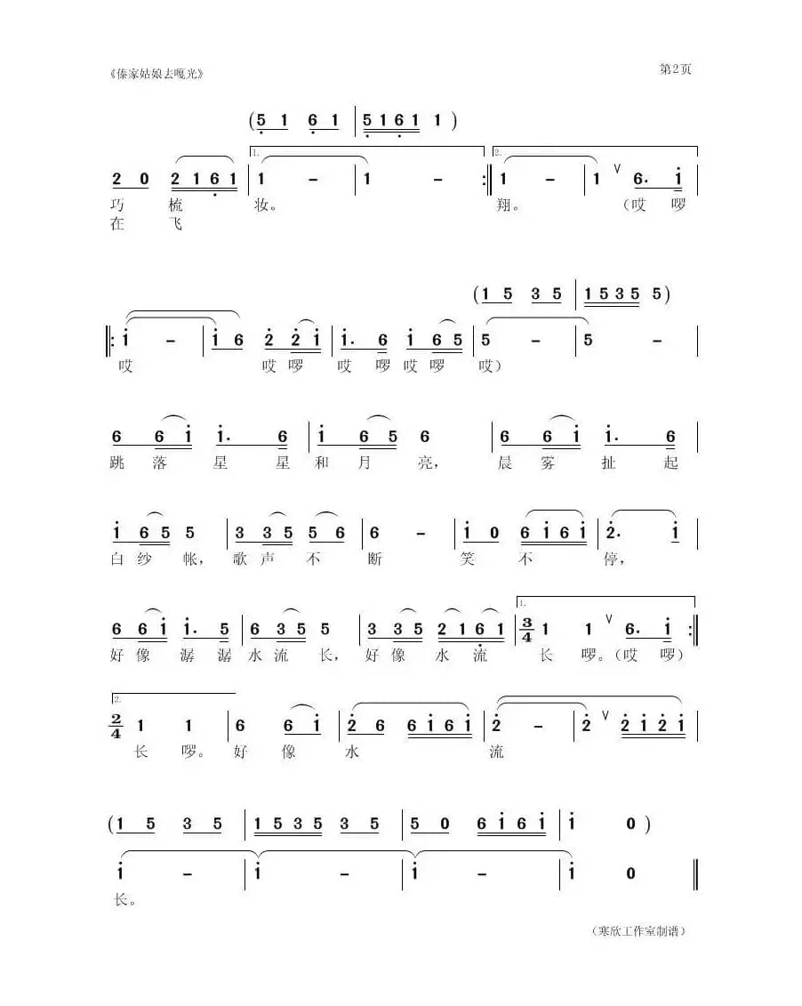 傣家姑娘去嘎光