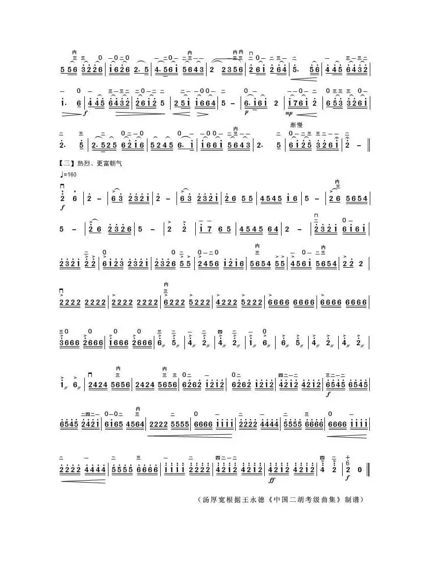 人勤春来早（二胡独奏曲或齐奏曲）