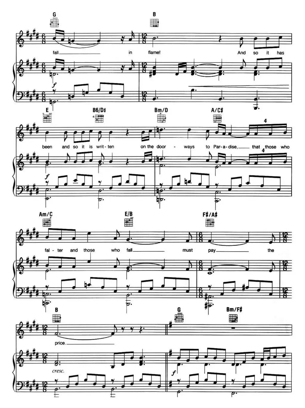 Stars (音乐剧《悲惨世界》(Les Miserables)选曲、正谱 )