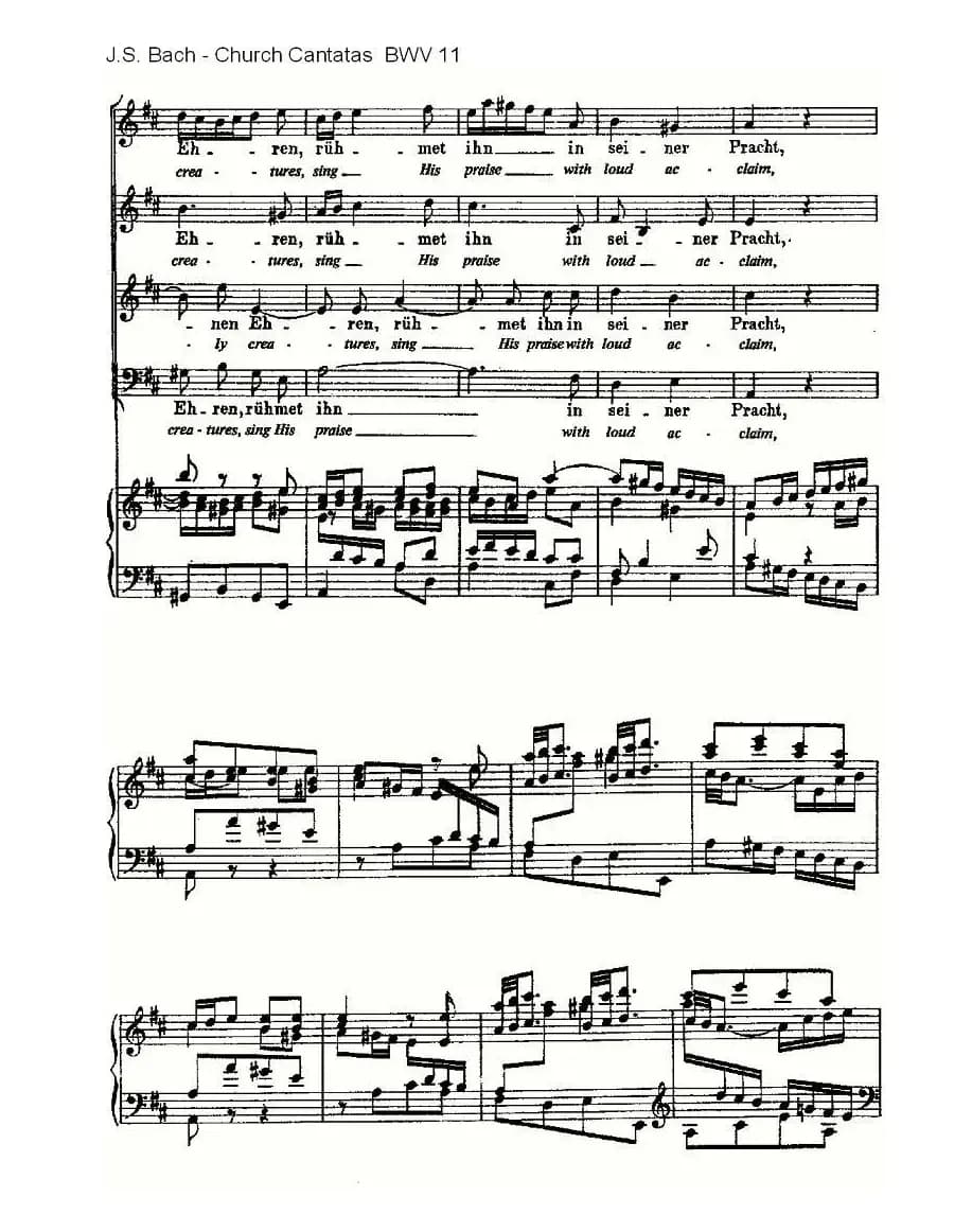 Lobet Gott in Seinen Reicben(颂扬上帝)