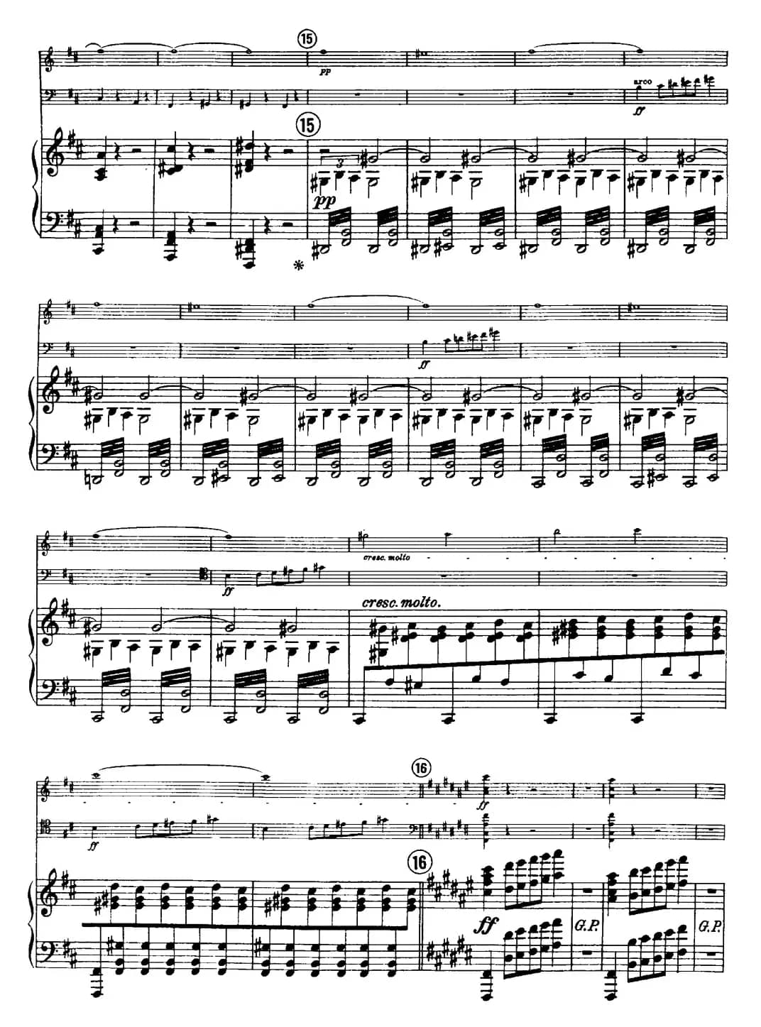 Franck《Piano Trio Op.1 No.1,F-sharp minor》(Ⅲ、小提琴+大提琴+钢琴伴奏)