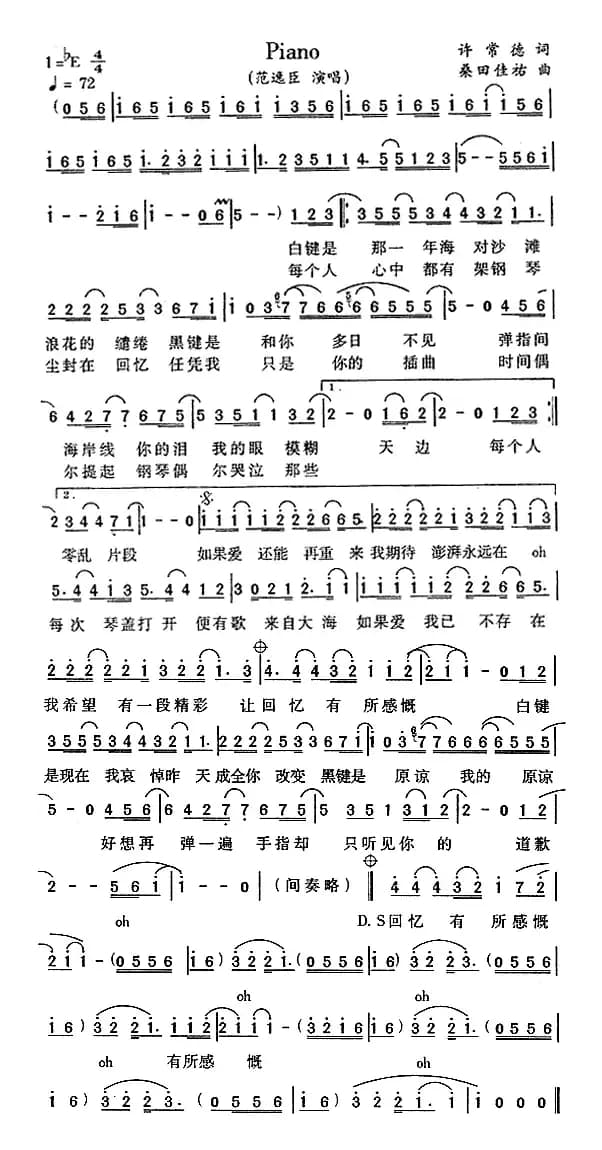 piano（韩剧《钢琴》主题曲）