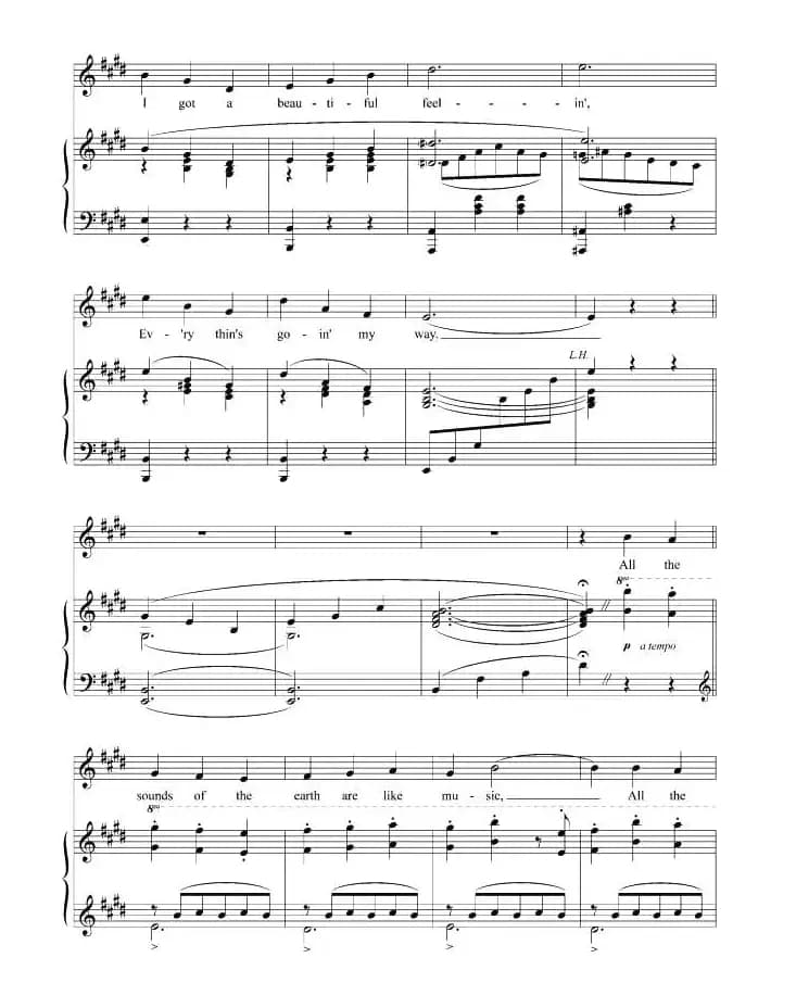 啊,，多么美丽的早晨（正谱 [美]）