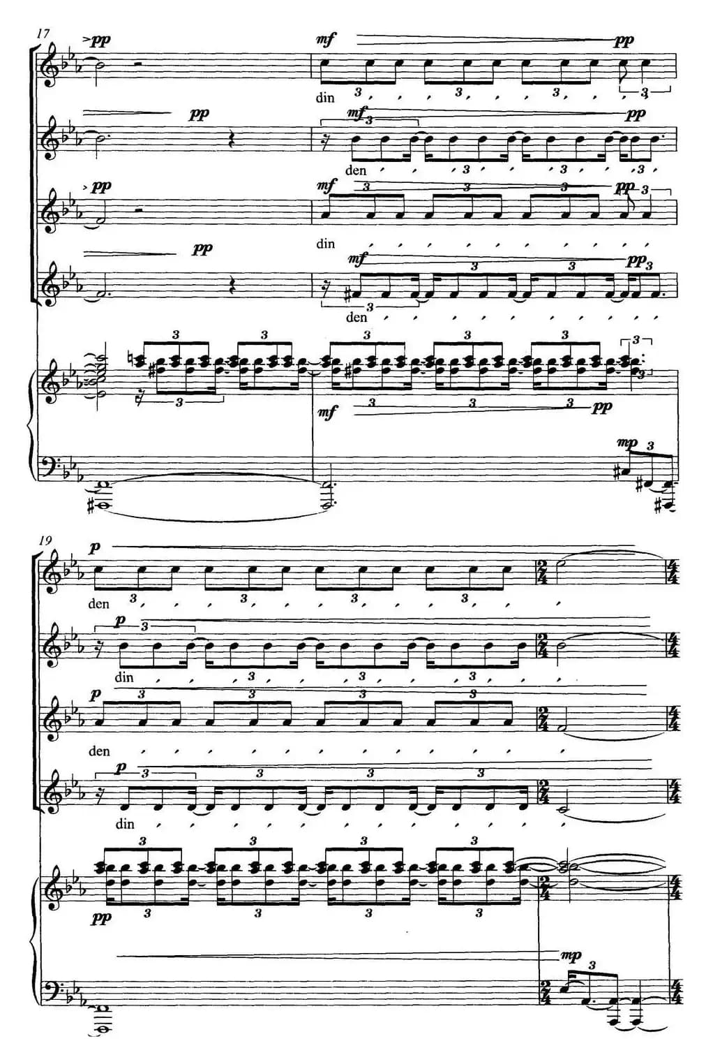 雪景图（女声四重唱、正谱）