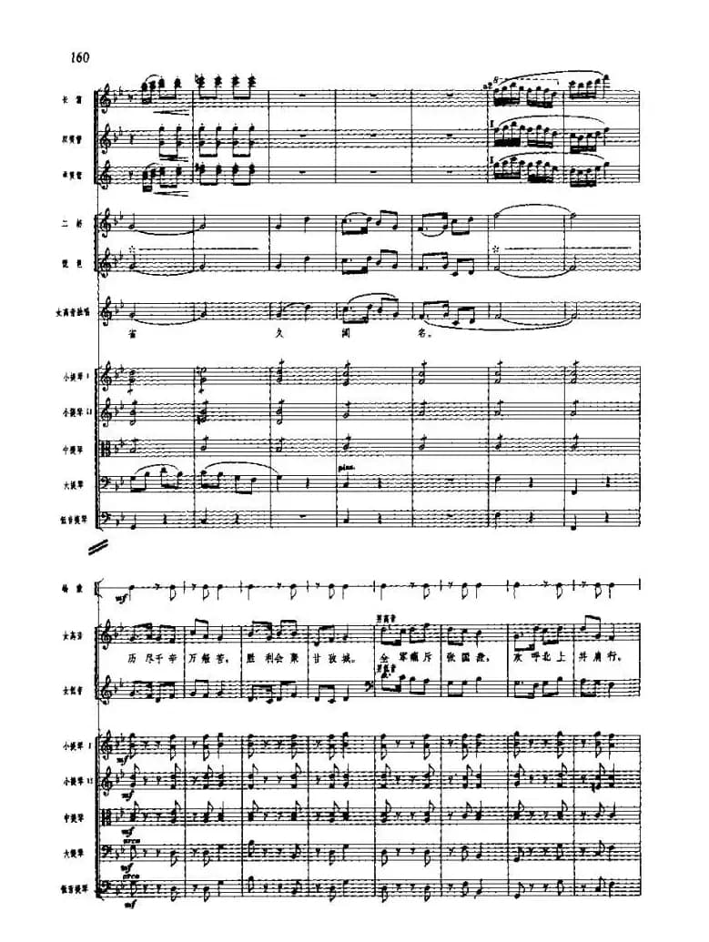 长征组歌(总谱线)九、报喜