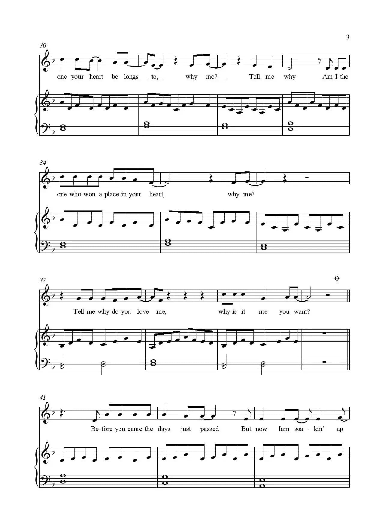 [美]Tell Me Why（美国电视连续剧《吸血鬼日记》插曲）（正谱）