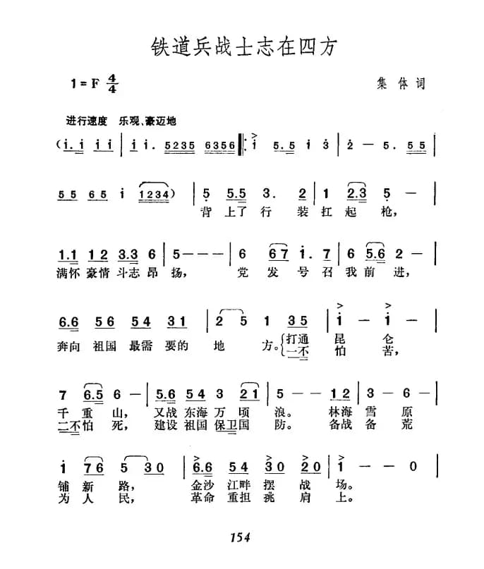 铁道兵战士志在四方