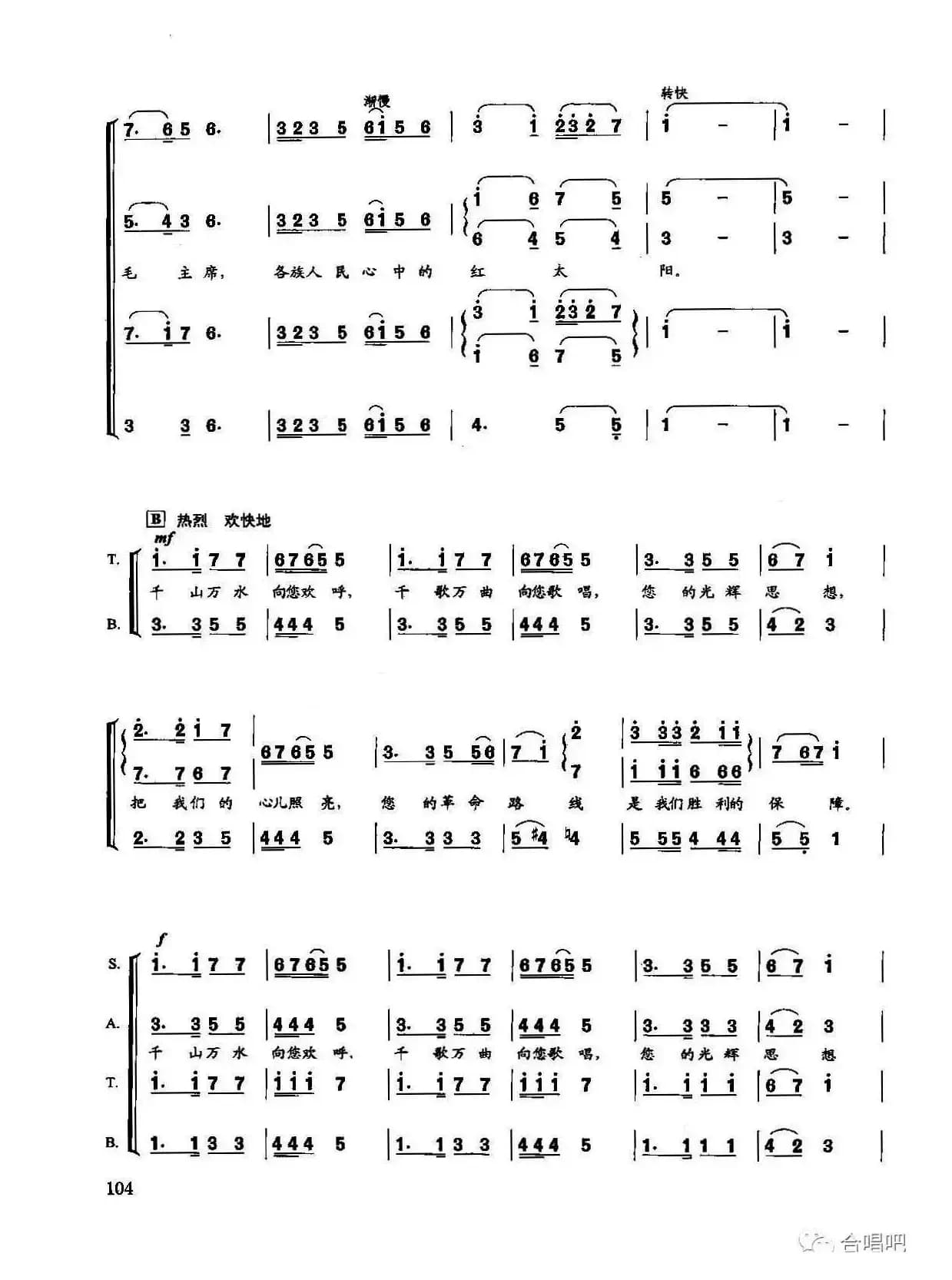 毛主席是各族人民心中的红太阳（金巍编配版）
