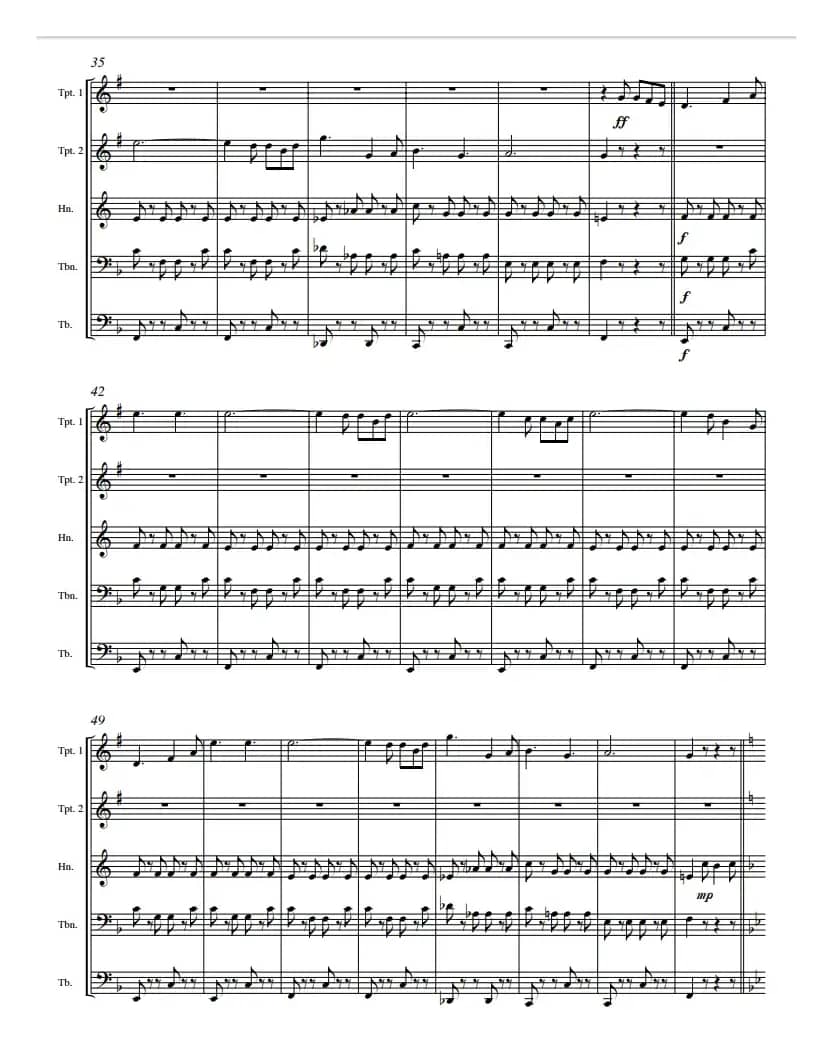 苏萨-华盛顿邮报（铜管五重奏）