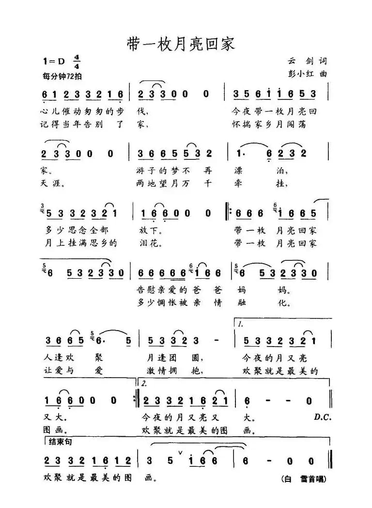 带一枚月亮回家