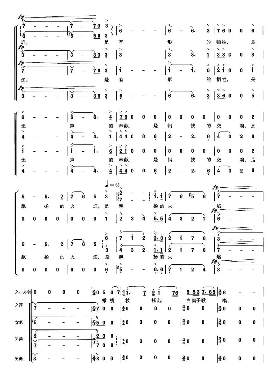 军旗飘扬（贺东久词 丁晓里曲）