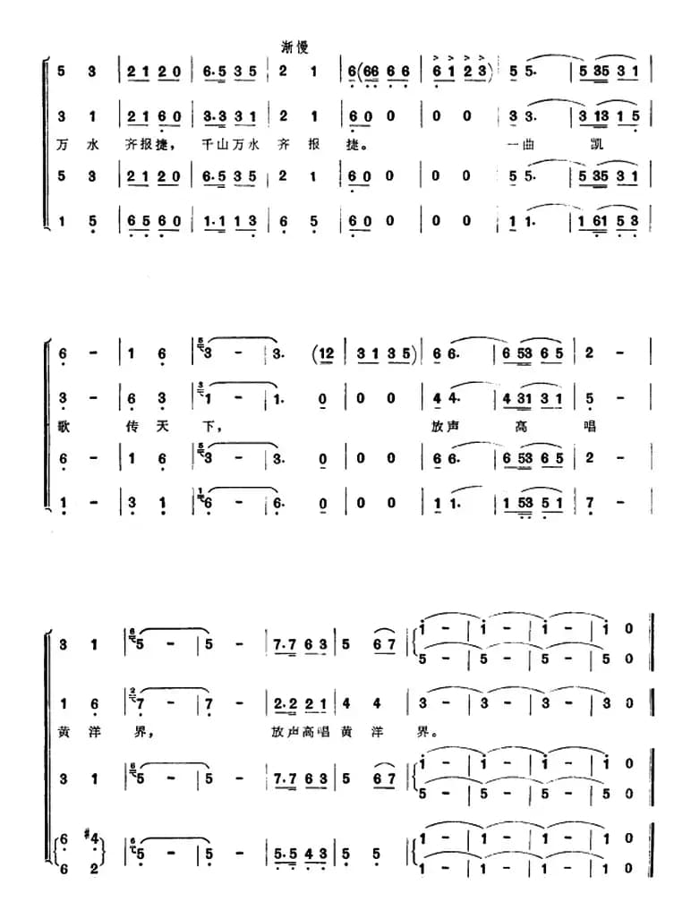 组歌井冈山颂〔五〕黄洋界炮声