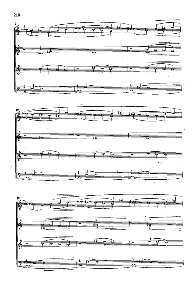 [俄]冬日摇篮曲（合唱练声曲、中俄文对照、五线谱）