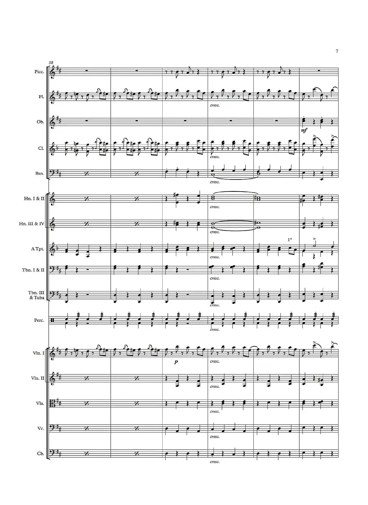 《拉德斯基进行曲》总谱（配器：Leopold Weninger）