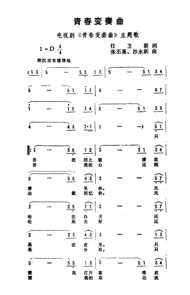 青春变奏曲（电视剧《青春变奏曲》主题曲）