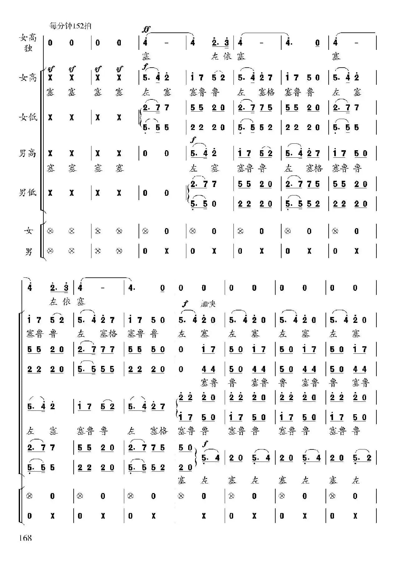 春天来了（彝族民歌、张朝编曲）