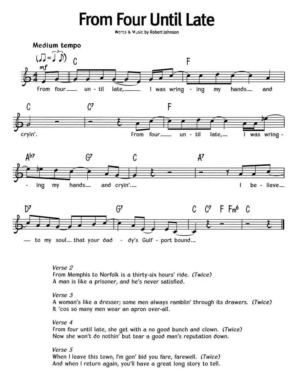 蓝调音乐：From Four Until Late