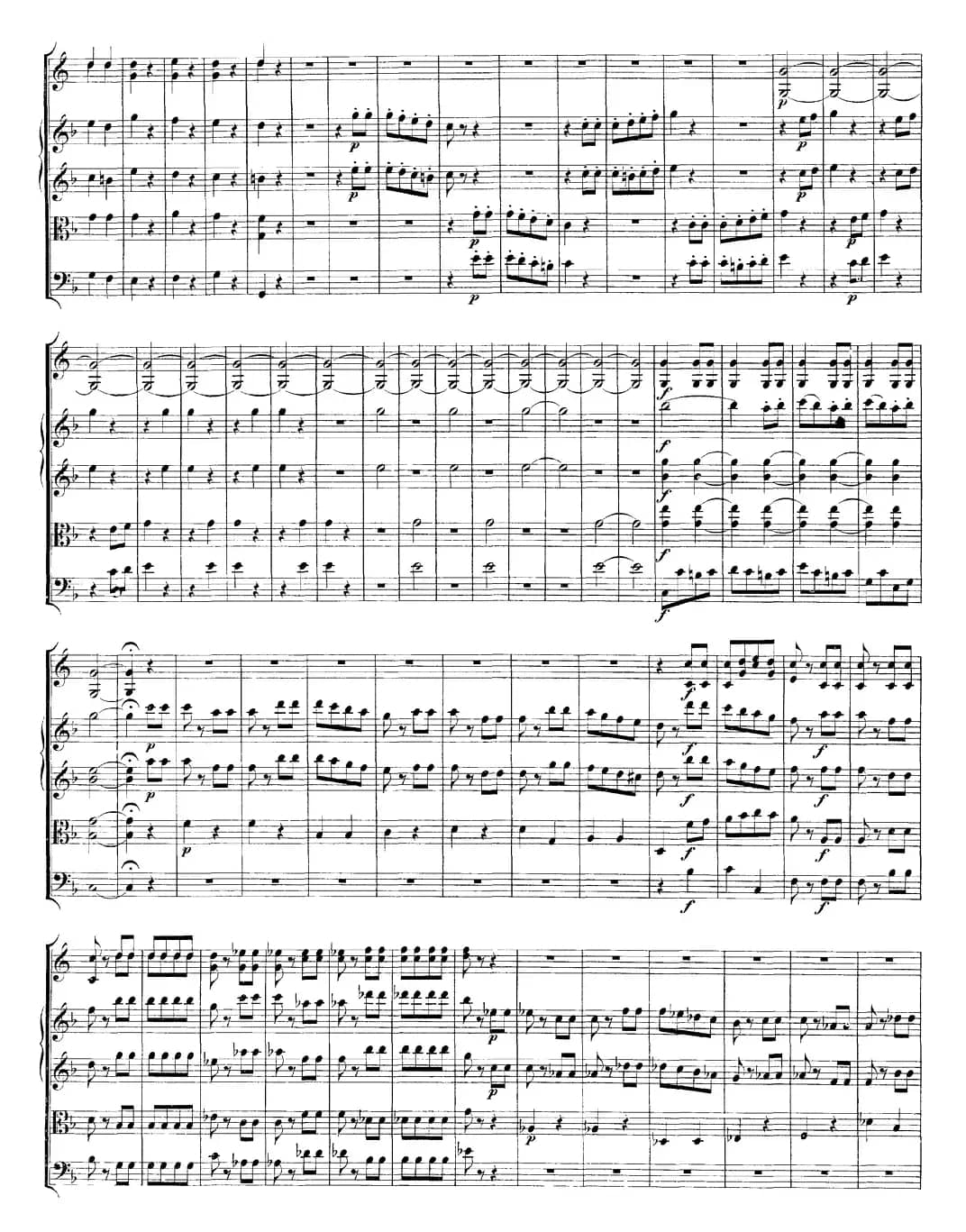 Mozart《A Musical Joke，K.522》（总谱）