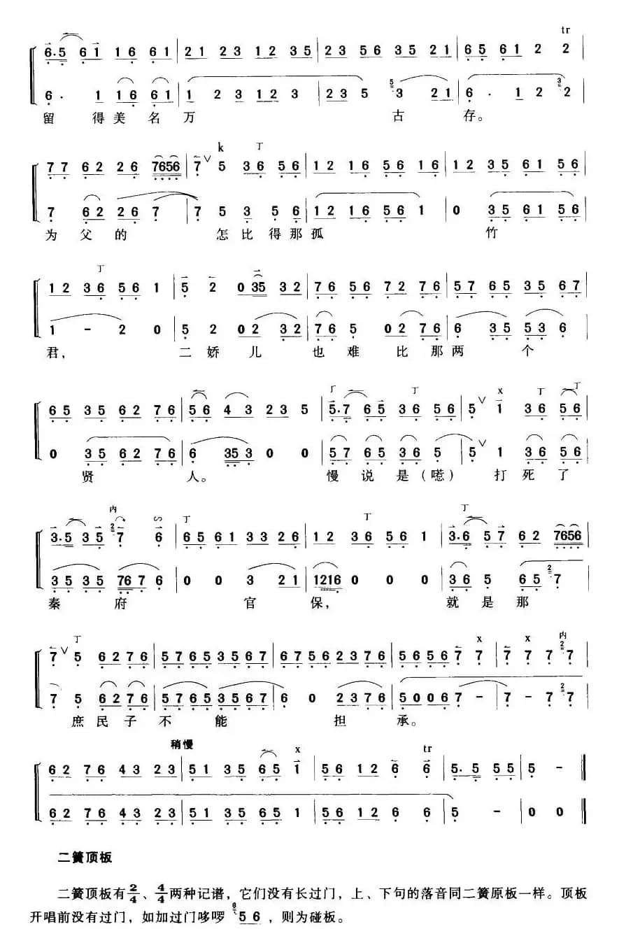 昔日里有个孤竹君（《二堂舍子》刘彦君唱段）