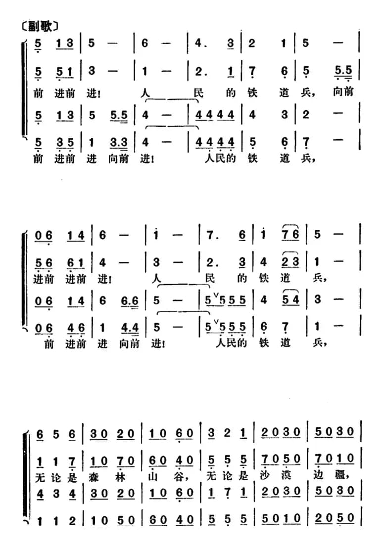前进！人民的铁道兵