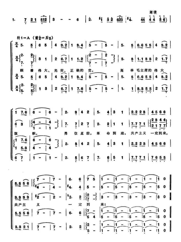 组歌井冈山颂〔八〕井冈红旗