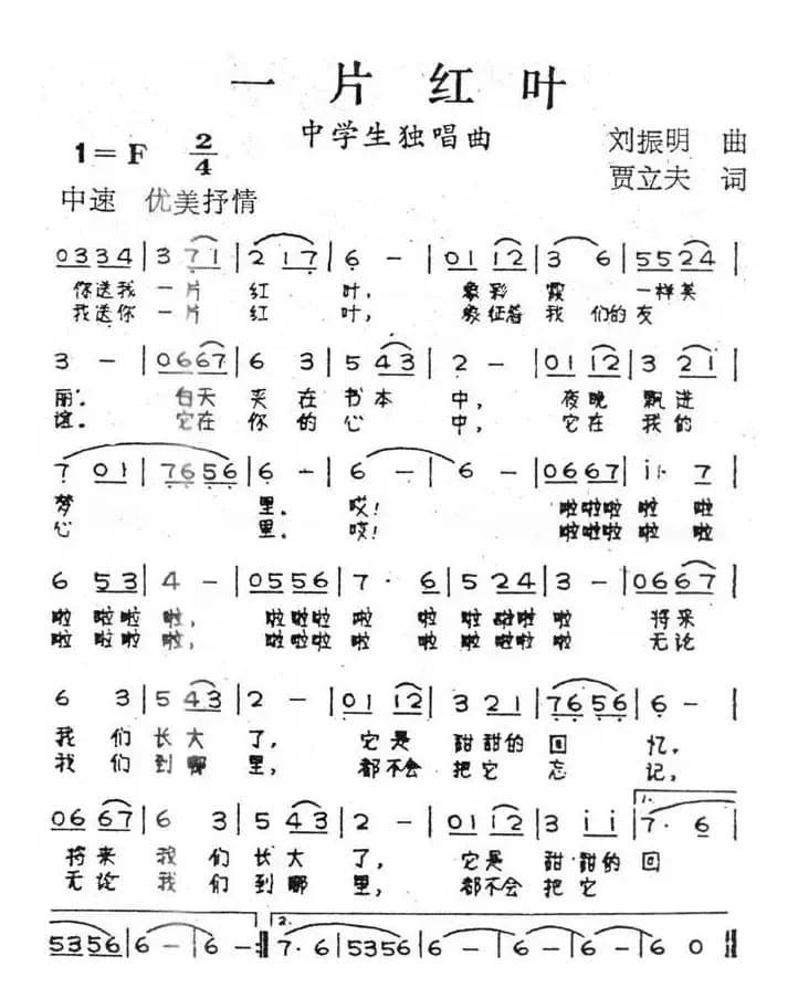 一片红叶