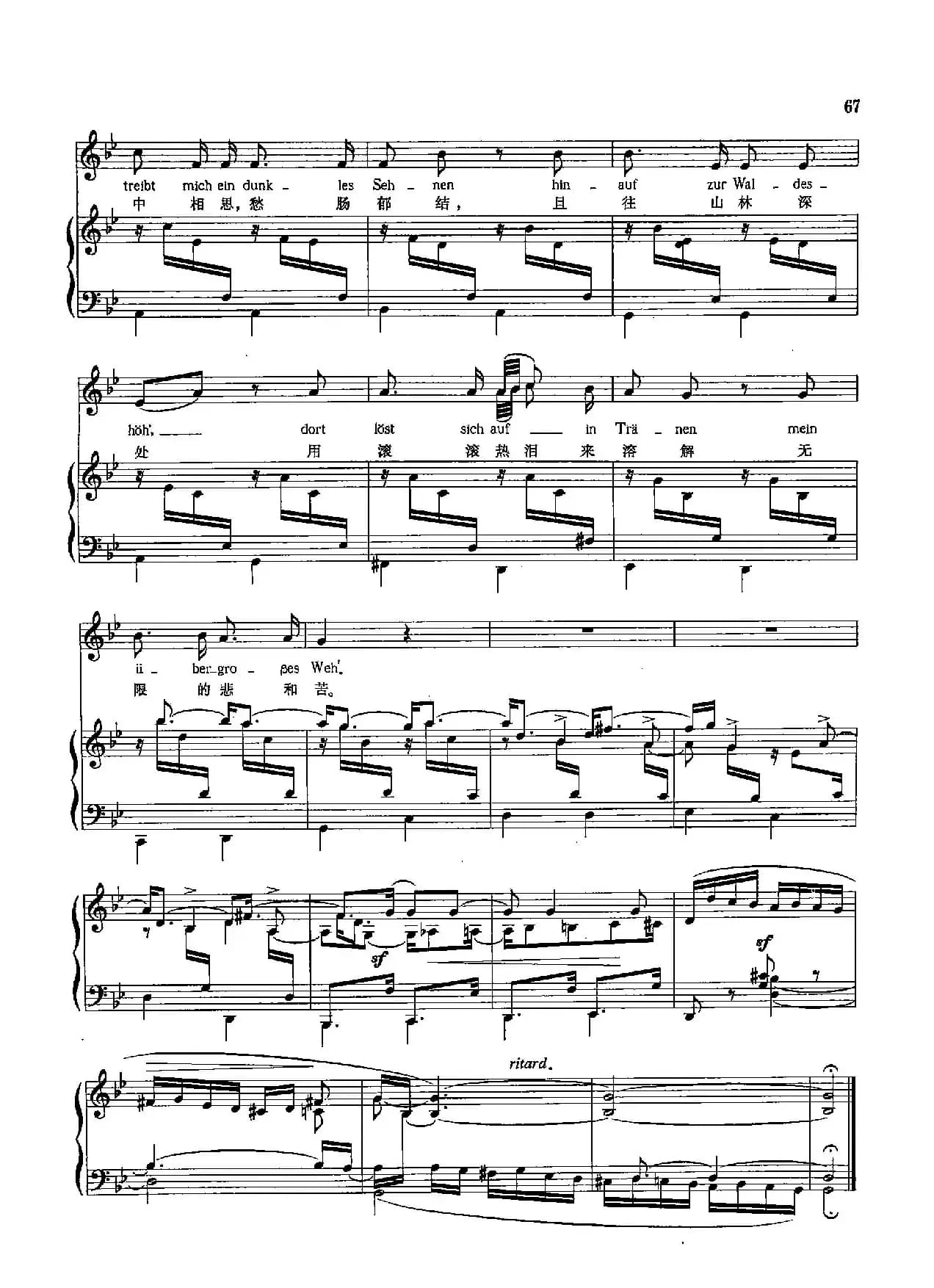 [德]22爱人曾经唱过的歌（正谱）