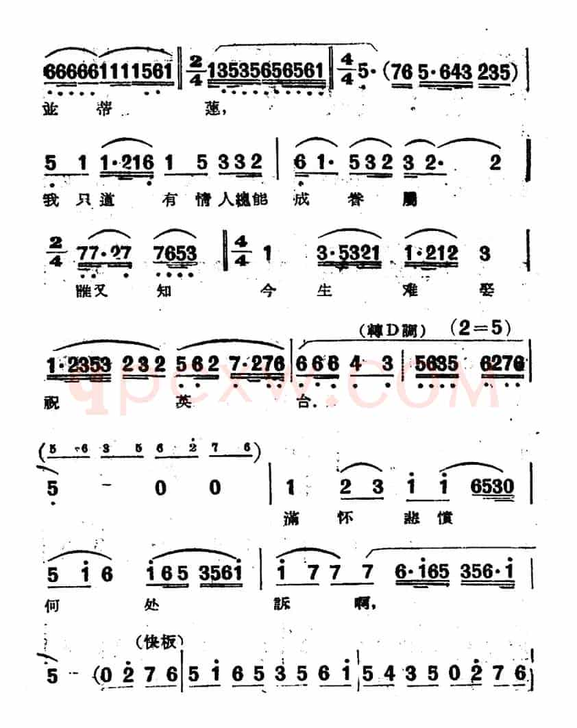 楼台会（电影越剧《梁山伯与祝英台》选曲）