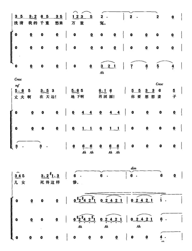 交响大合唱《黄河》:六、黄河怨