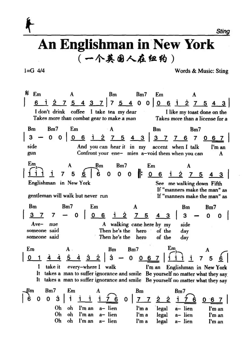 An Englishman in New York（一个英国人在纽约）