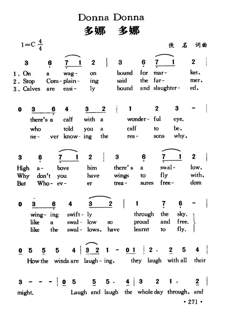 Donna Donna（多娜 多娜）