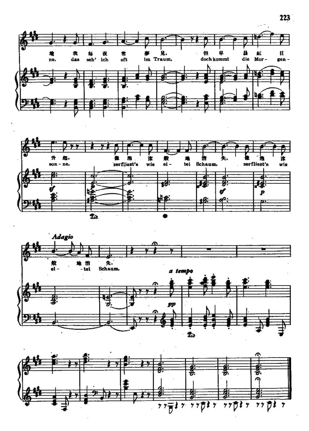 诗人之恋 15、古老传说（中外文对照、正谱）