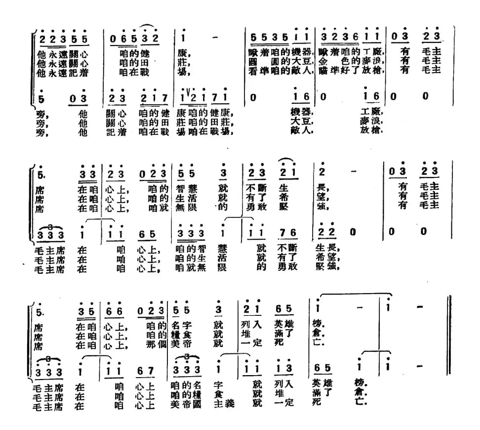 唱呀！歌唱毛泽东！