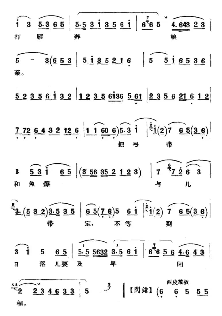 京剧唱腔选·青衣：汾河湾（杨迎春唱段）