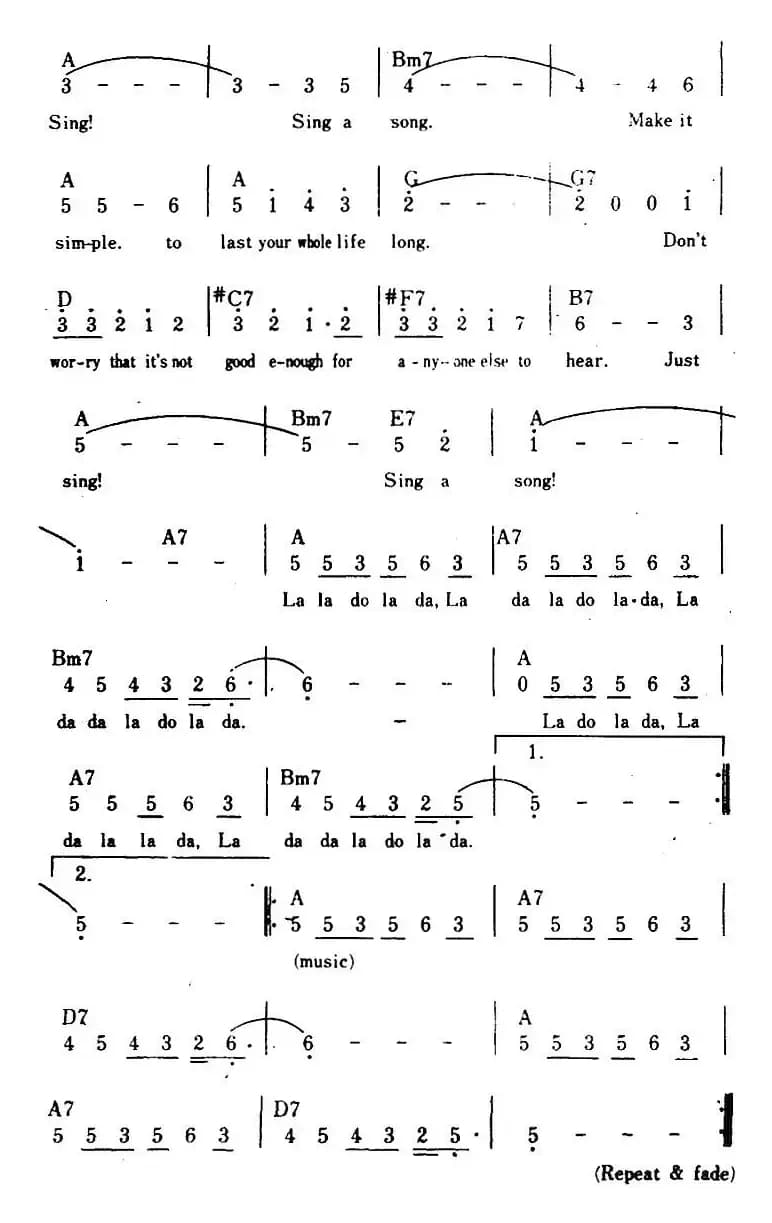 [美]Sing（欢声高唱、带和弦）