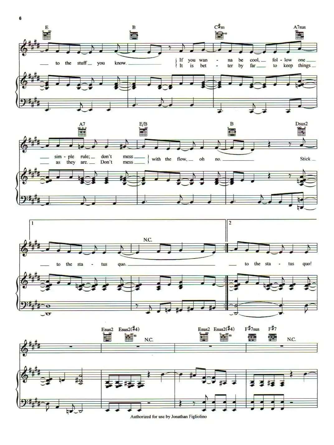 [美]Stick To The Status Quo（安于现状）（正谱）