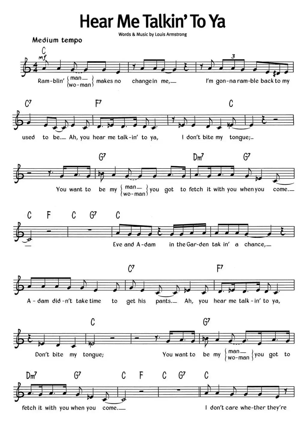 蓝调音乐：Hear Me Talkin' To Ya