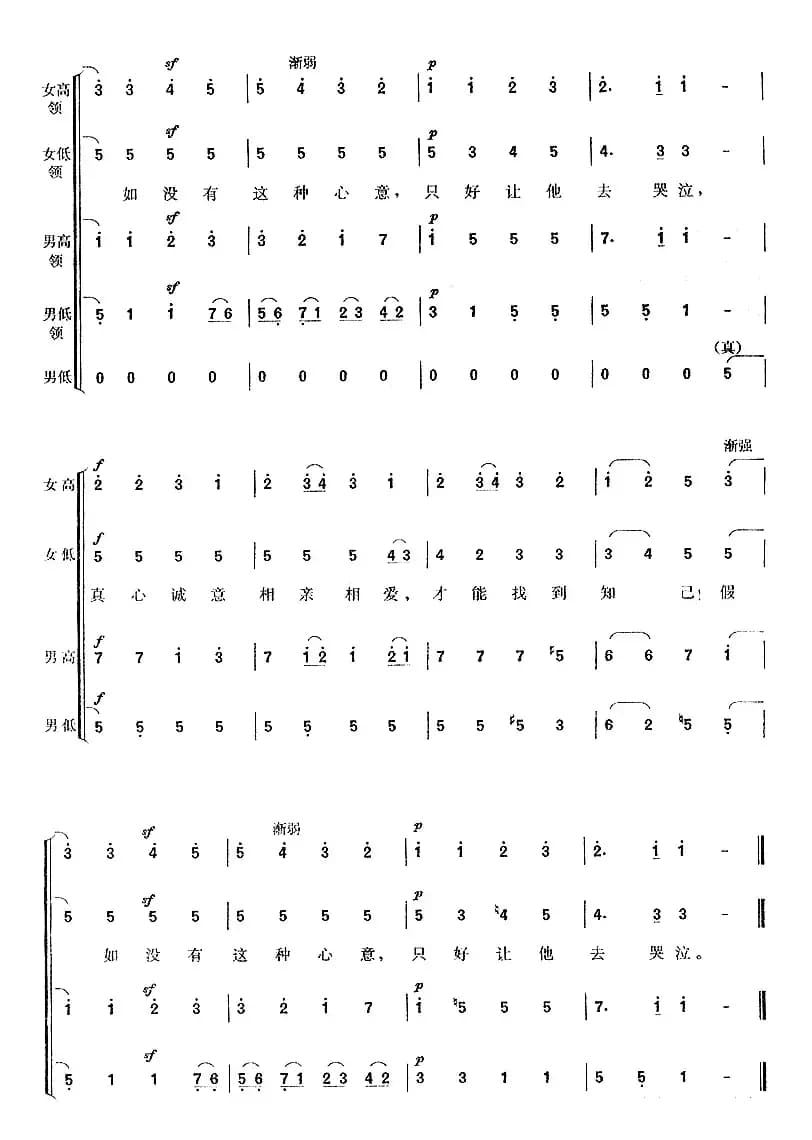 [德]欢乐女神，圣洁美丽（第九交响曲《欢乐颂》片断、合唱 ）