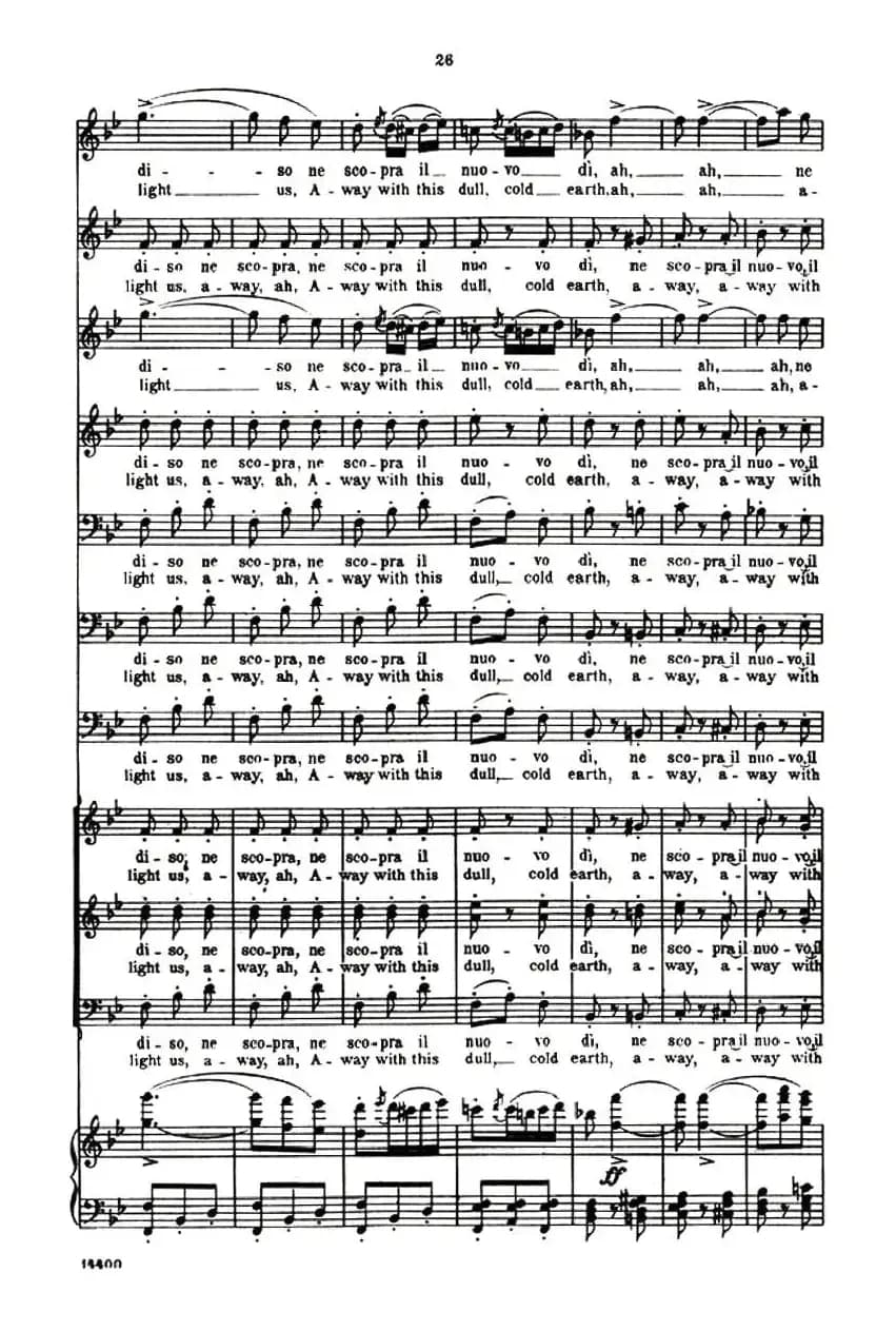 [意]饮酒歌（选自歌剧《茶花女》、意大利文原版谱 ）