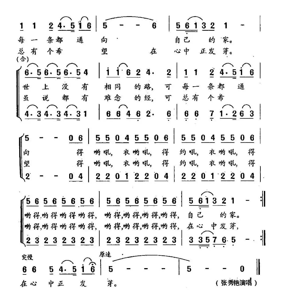世上没有相同的路（电视剧《是哭是笑都是爱》主题歌）