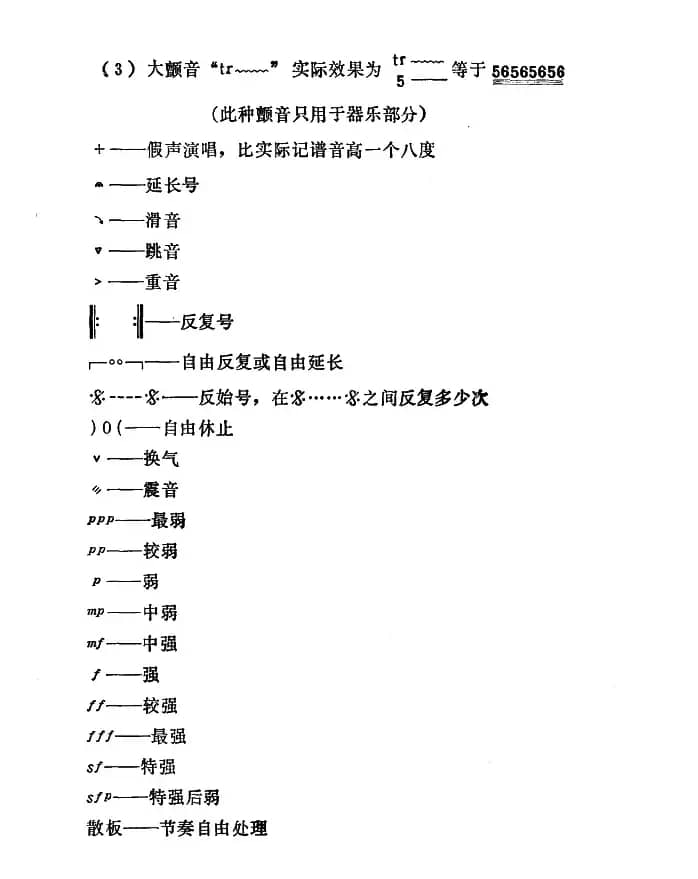 [秦腔]常用打击乐谱