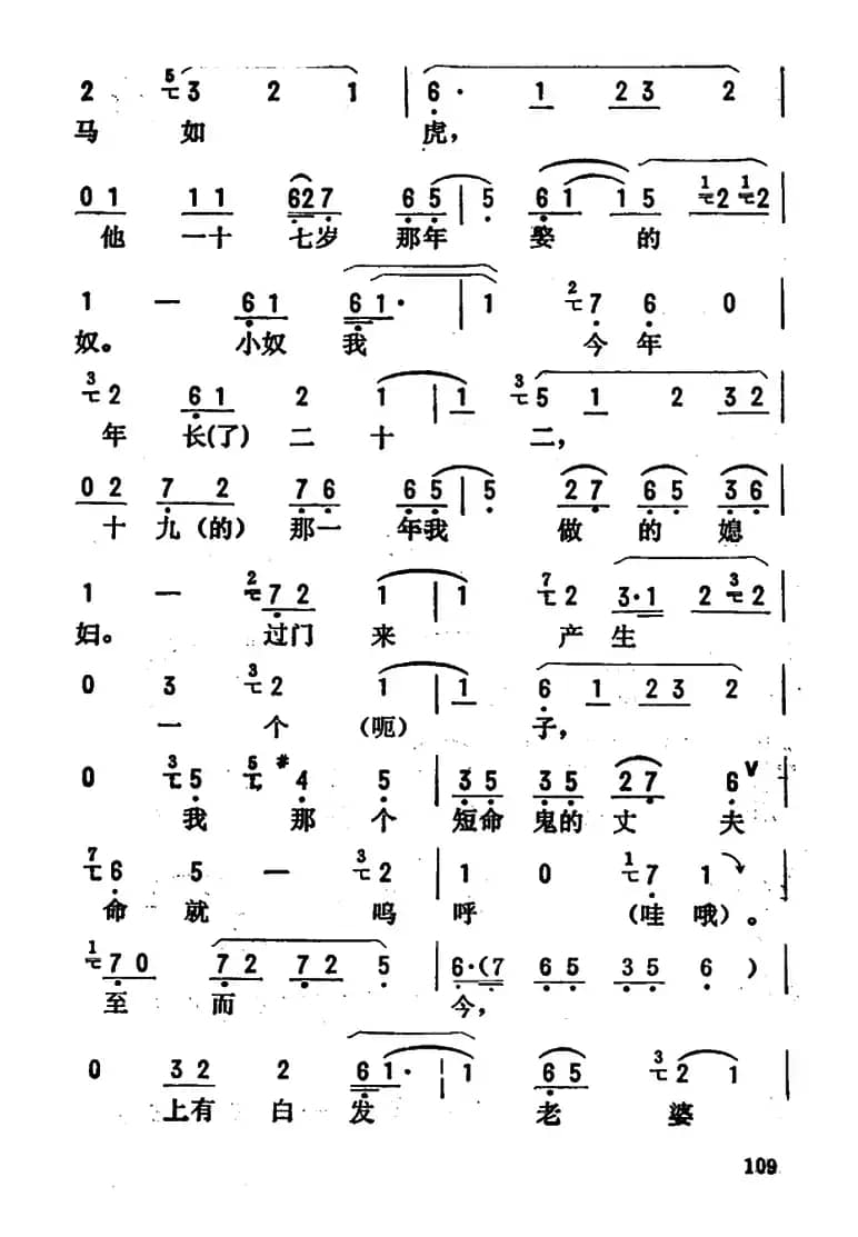 金开芳唱腔选:《马寡妇开店》(五)