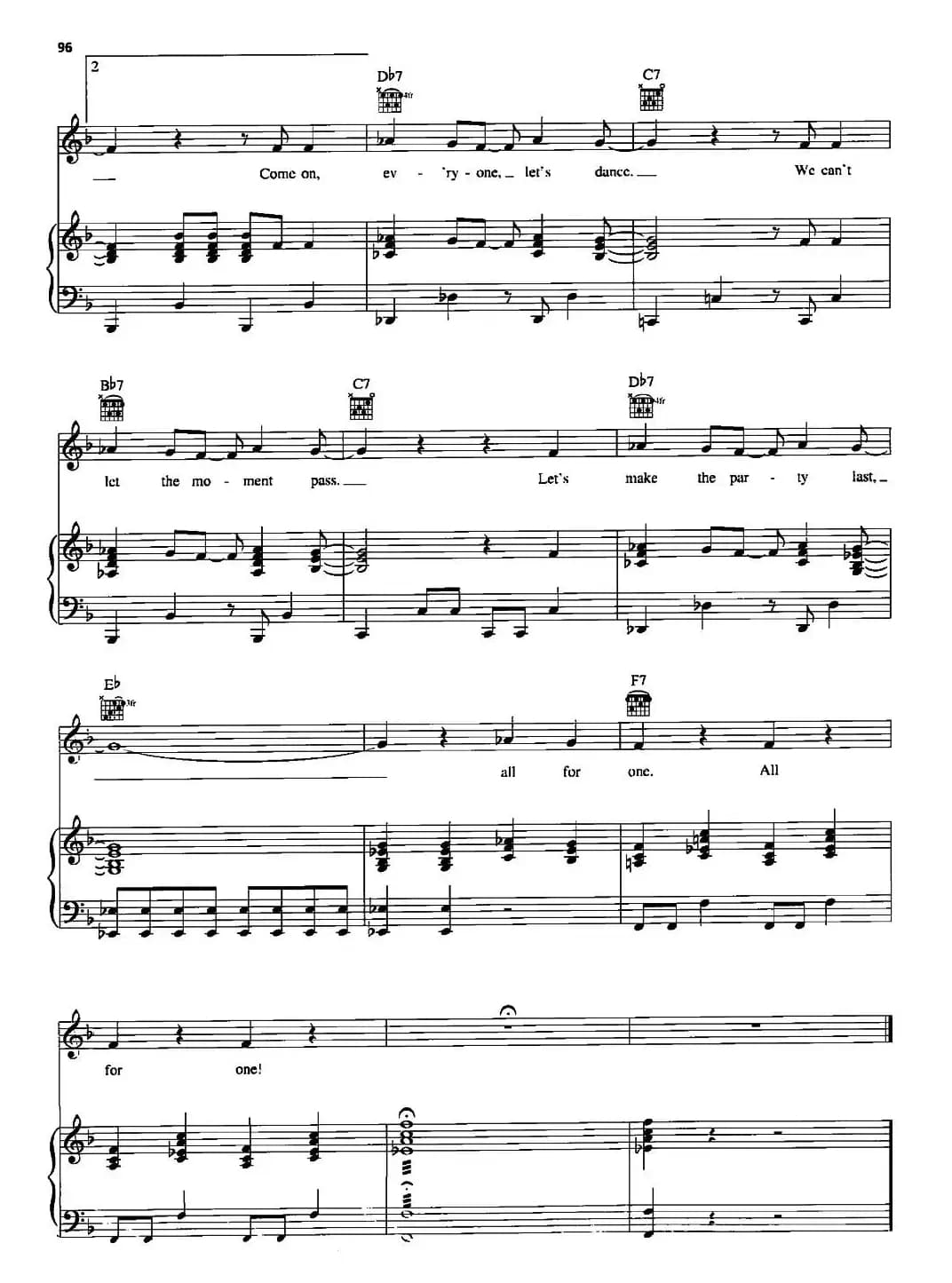 [美]All for one（正谱）