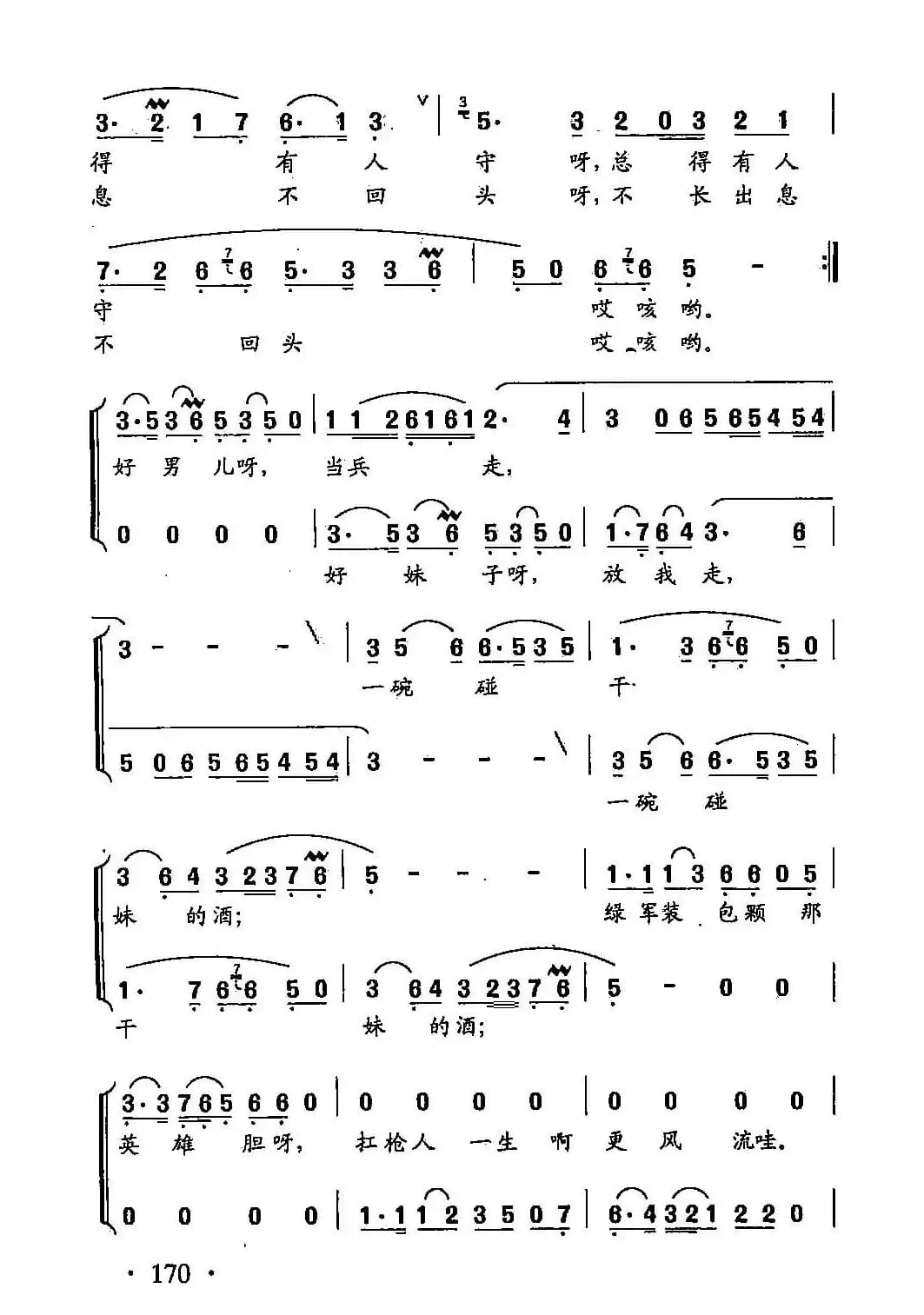 田光歌曲选-121好男儿，当兵走