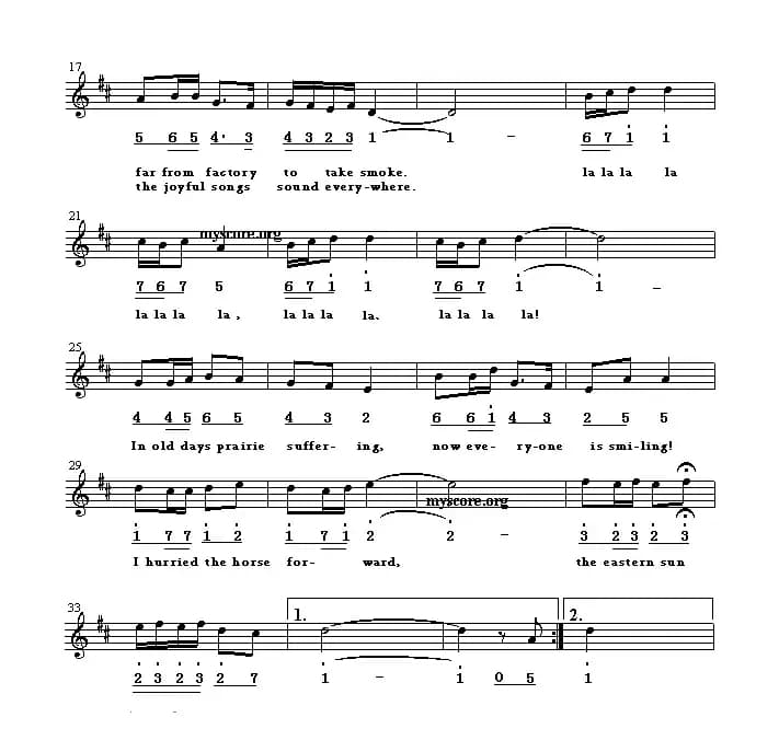 I ride the horse over prairie（我骑着马儿过草原）