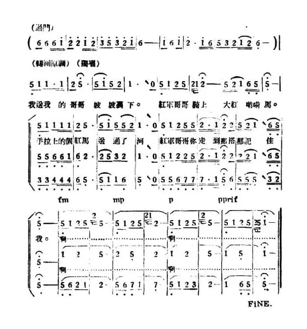 红军哥哥回来了（女声合唱）