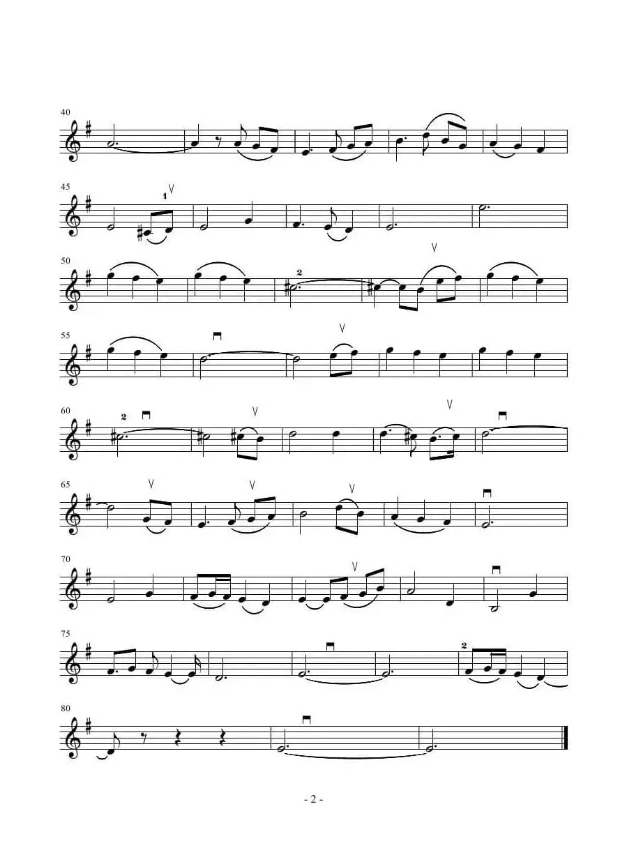 春天第一朵玫瑰    （小提琴谱）